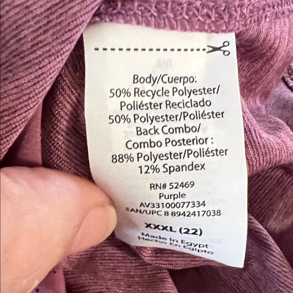 Avia Women's Purple Long Sleeve Top Plus size XXXL (22) - Picture 7 of 11